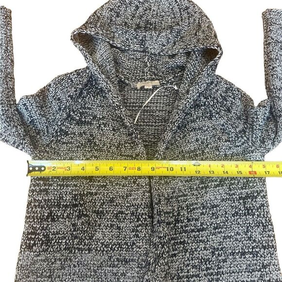Loft Marbled Open Front Cardigan Hooded Sweater Womens Size Small - Picture 7 of 8